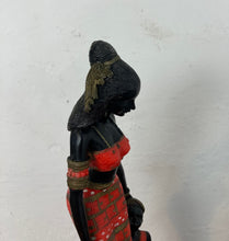 Load image into Gallery viewer, Vintage art nouveau lady and child figure, art sculpture, home ornaments, interior design, beautiful statue, vogue style, fashion piece