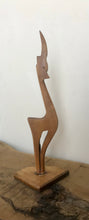 Load image into Gallery viewer, Vintage Mid Century Folk Art Antelope Sculpture 1950s