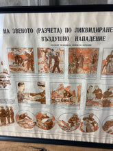 Load image into Gallery viewer, Vintage Original Military Poster Hospital Ambulance Picture