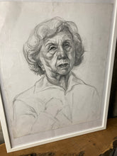 Load image into Gallery viewer, Beautiful Vintage Original Pencil Drawing, Older Lady Picture