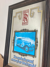 Load image into Gallery viewer, Great vintage Rolls Royce car advertising mirror