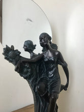 Load image into Gallery viewer, Beautiful vintage art nouveau, elegant lady make up mirror