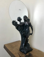 Load image into Gallery viewer, Beautiful vintage art nouveau, elegant lady make up mirror