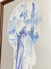 Load image into Gallery viewer, Stunning vintage French art nouveau advertising lady mirror