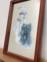 Load image into Gallery viewer, Stunning vintage art nouveau Sara Moon mirror