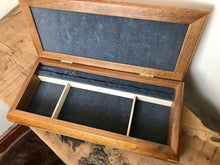 Load image into Gallery viewer, Stylish vintage oak jewellery box luxurious finish