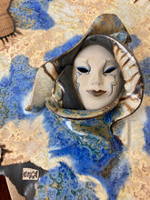 Load image into Gallery viewer, Stylish vintage porcelain plaque, masquerade carnival wall art