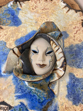 Load image into Gallery viewer, Stylish vintage porcelain plaque, masquerade carnival wall art