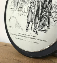 Load image into Gallery viewer, Vintage Punch magazine London humorous Edwardian advertising mirror