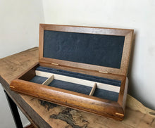 Load image into Gallery viewer, Stylish vintage oak jewellery box luxurious finish