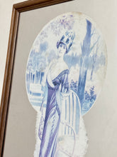 Load image into Gallery viewer, Stunning vintage French art nouveau advertising lady mirror