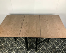 Load image into Gallery viewer, Retro Formica Mid Century Drop Leaf Kitchen Dining Table