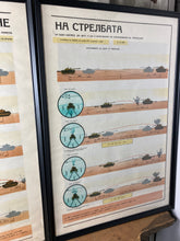 Load image into Gallery viewer, Vintage Original Military Poster Tanks Eastern European Picture