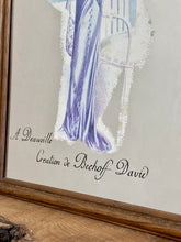 Load image into Gallery viewer, Stunning vintage French art nouveau advertising lady mirror