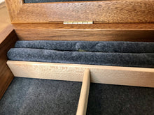 Load image into Gallery viewer, Stylish vintage oak jewellery box luxurious finish