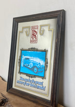 Load image into Gallery viewer, Great vintage Rolls Royce car advertising mirror
