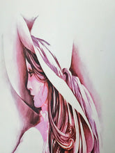 Load image into Gallery viewer, Lovely vintage art nouveau elegant lady mirror