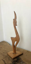 Load image into Gallery viewer, Vintage Mid Century Folk Art Antelope Sculpture 1950s