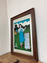 Load image into Gallery viewer, Beautiful vintage art nouveau, nursery rhyme - daisies mirror, kids, storytelling, wall art, Victorian style, collectibles piece, interiors
