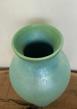 Load image into Gallery viewer, Vintage Scheurich Pottery Vase: Turquoise Shimmer Glaze, West Germany
