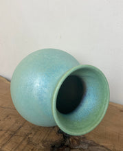 Load image into Gallery viewer, Vintage Scheurich Pottery Vase: Turquoise Shimmer Glaze, West Germany

