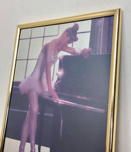 Load image into Gallery viewer, Wonderful vintage art nouveau, ballerina, ballet decorative mirror, collectibles piece, dancing picture, romantic gift, interior design
