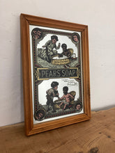 Load image into Gallery viewer, An Appealing Vintage mid-century Pears Soap Advertising mirror featuring an antique Victorian baby bath scene with intricate detail and stand-out fonts.
