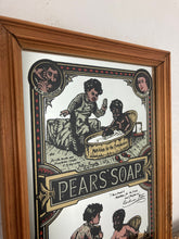 Load image into Gallery viewer, An Appealing Vintage mid-century Pears Soap Advertising mirror featuring an antique Victorian baby bath scene with intricate detail and stand-out fonts.
