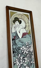 Load image into Gallery viewer, Alphonse Mucha - Topaz, artist mirror, art nouveau, lithograph picture, vintage style, beautiful sign, interior design, home accents
