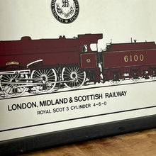 Load image into Gallery viewer, Vintage London, Midland and Scottish Railway, train advertising mirror, Royal Scot, collectable, picture, transport, steam locomotives
