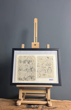 Load image into Gallery viewer, Communism vintage 1960 pencil drawing original art work
