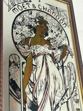 Load image into Gallery viewer, The unique Mucha piece has excellent craftsmanship design, featuring the famous Moët and Chandon wording and Mucha signature.
