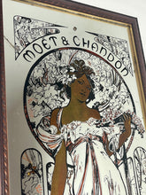 Load image into Gallery viewer, The unique Mucha piece has excellent craftsmanship design, featuring the famous Moët and Chandon wording and Mucha signature.
