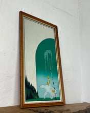 Load image into Gallery viewer, Kay Nielsen&#39;s &quot;The Bear and the Maiden&quot; is a popular illustration from his 1914 book East of the Sun and West of the Moon. It depicts a maiden riding on the back of a white polar bear. The image is a classic representation of a fantastical scene, with the maiden side-saddle on the large bear, set in a snowy, magical landscape.
