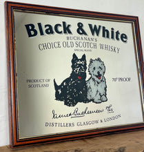 Load image into Gallery viewer, Famous Black &amp; White Scotch Whisky, Vintage Advertising Mirror, Wine And Spirits, Bar And Pub Sign, Wall Art Picture, Collectibles Piece
