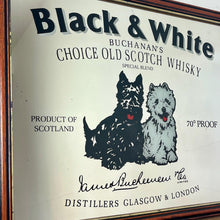 Load image into Gallery viewer, Famous Black &amp; White Scotch Whisky, Vintage Advertising Mirror, Wine And Spirits, Bar And Pub Sign, Wall Art Picture, Collectibles Piece

