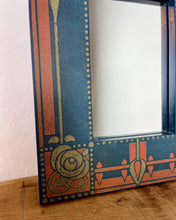 Load image into Gallery viewer, Vintage Art Nouveau Mirror, Glasgow School Book Binding
