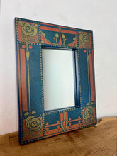 Load image into Gallery viewer, Vintage Art Nouveau Mirror, Glasgow School Book Binding
