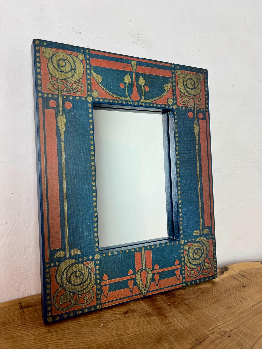 Vintage Art Nouveau Mirror, Glasgow School Book Binding