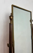 Load image into Gallery viewer, Vintage Mid-century Art Deco Peerage Brass &amp; Onyx Dressing Table Vanity Mirror.
