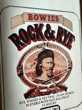 Load image into Gallery viewer, Vintage advertising mirror for Bowie&#39;s Rock &amp; Rye Whisky
