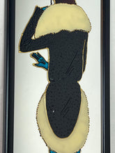 Load image into Gallery viewer, Vintage Art Deco Lady in Period Fashion Clothing, Picture Mirror
