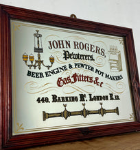 Load image into Gallery viewer, The stunning visuals showcase a beer engine, antique ceiling light, and candlelight with an intricate finish. The mirror has a dual gold border and floral design hinting at the corners. This piece will create a standout piece to add history and superb design to your home.
