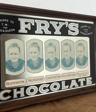 Load image into Gallery viewer, Stunning Vintage Fry’s Five Boys milk chocolate mirror.
