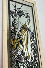 Load image into Gallery viewer, Beautiful vintage framed mirror featuring Alphonse Mucha&#39;s iconic Art Nouveau illustration, &quot;The Seasons: Summer,&quot; from his renowned &quot;Four Seasons&quot; series.
