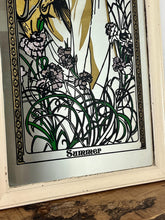 Load image into Gallery viewer, Beautiful vintage framed mirror featuring Alphonse Mucha&#39;s iconic Art Nouveau illustration, &quot;The Seasons: Summer,&quot; from his renowned &quot;Four Seasons&quot; series.
