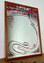 Load image into Gallery viewer, The Art Nouveau style is characterised by flowing lines and organic elements, particularly evident in the tree and surrounding design, which hints at an Art Nouveau style or a later revival style from the mid-century.
