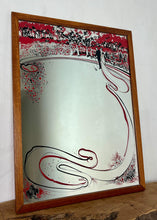 Load image into Gallery viewer, The Art Nouveau style is characterised by flowing lines and organic elements, particularly evident in the tree and surrounding design, which hints at an Art Nouveau style or a later revival style from the mid-century.
