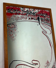 Load image into Gallery viewer, The Art Nouveau style is characterised by flowing lines and organic elements, particularly evident in the tree and surrounding design, which hints at an Art Nouveau style or a later revival style from the mid-century.
