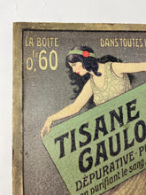 Load image into Gallery viewer, The poster exemplifies Art Nouveau characteristics with its flowing lines, naturalistic motifs (like the woman pouring the tea onto a globe, symbolising its worldwide benefit), and a focus on feminine beauty.
